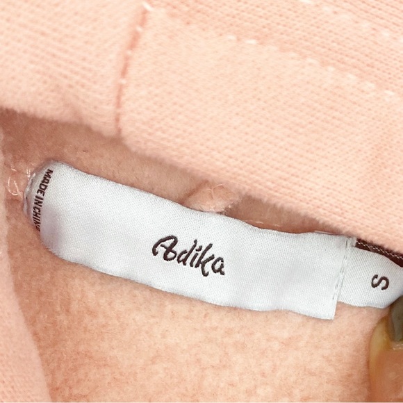 Adika Pink Eyes Novelty Graphic Trendy Pullover Oversized Hoodie Sweatshirt - Picture 8 of 10